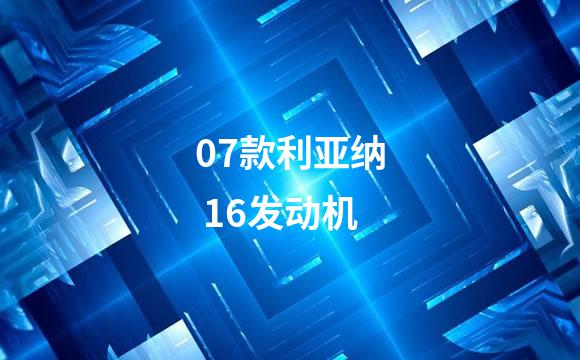 07款利亚纳 16发动机